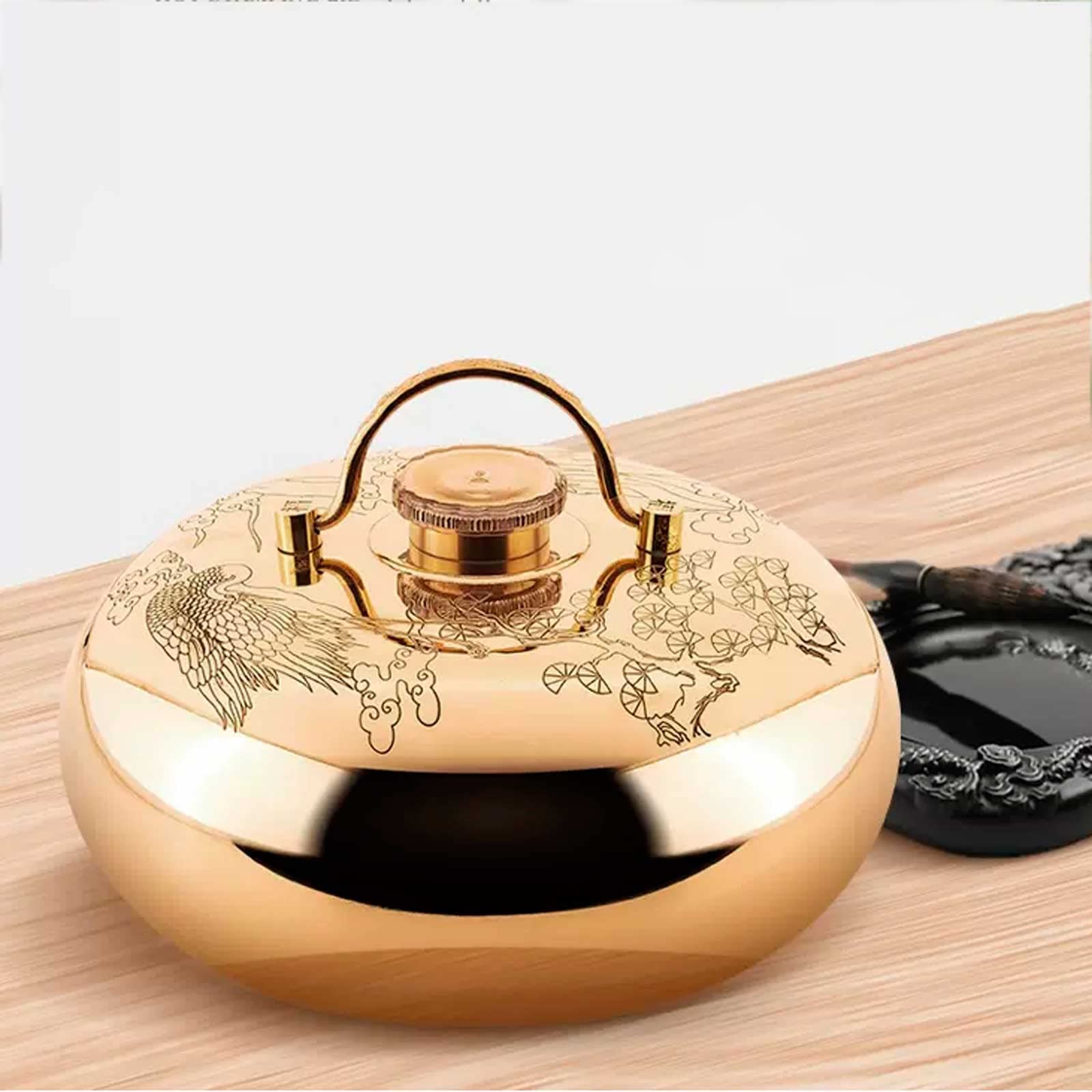 Botella de Agua Caliente de Cobre,Botella de Agua Caliente para aliviar el Dolor,Calentador de Cama para Manos y pies Bolsa de Agua Caliente Bolsa de Agua Caliente para aliviar el Dolor