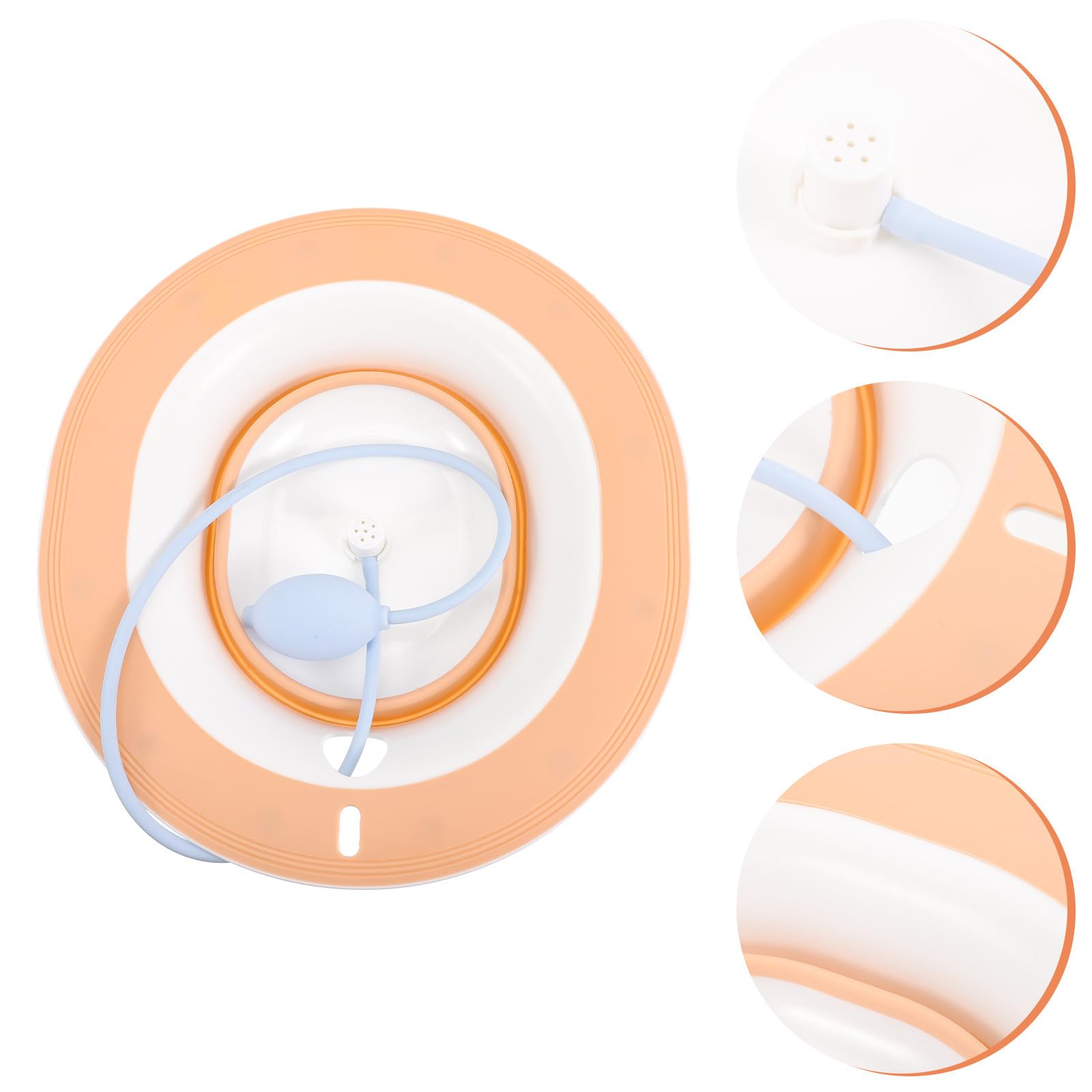 Bacinella Semicupio Rosa in Pp e Tpr per Wc, Design Antiscivolo | Uso Femminile, per Ammollo delle Parti Intime, Formato Semplice per Igiene Quotidiana e Comfort