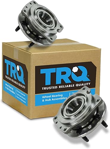 Vista 125 de TRQ Juego de Rodamientos de Rueda y Cubierta de Llanta Trasera para Conductor y Pasajero 2 Piezas Compatible con Infiniti G35 2003-2006 2007 G35