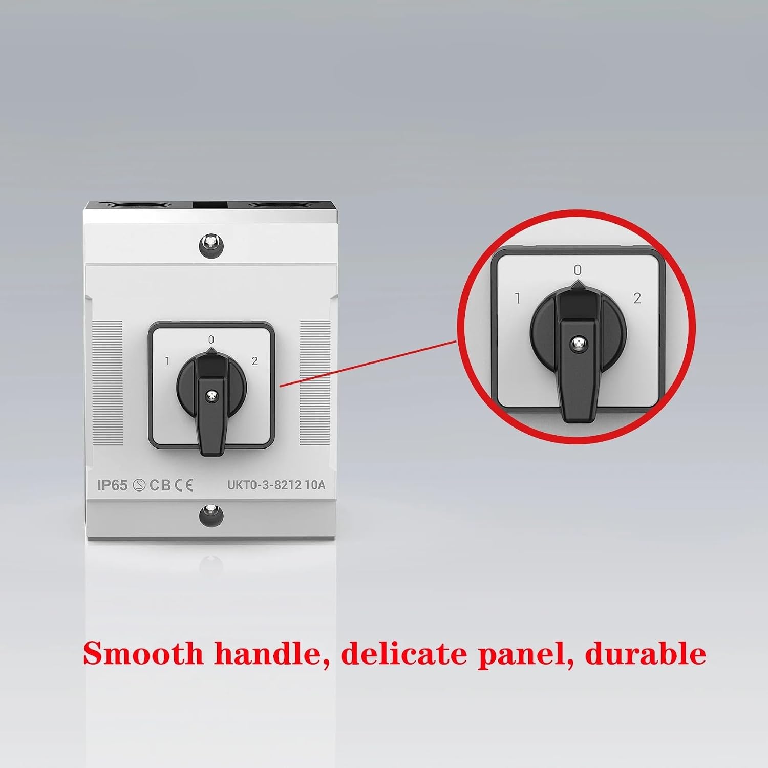 IP65 Dual Power Changeover 3 Poles 40A Changeover Dual Power disconnector Industrial Cam(3poles 1-0-2 swicth,100A)