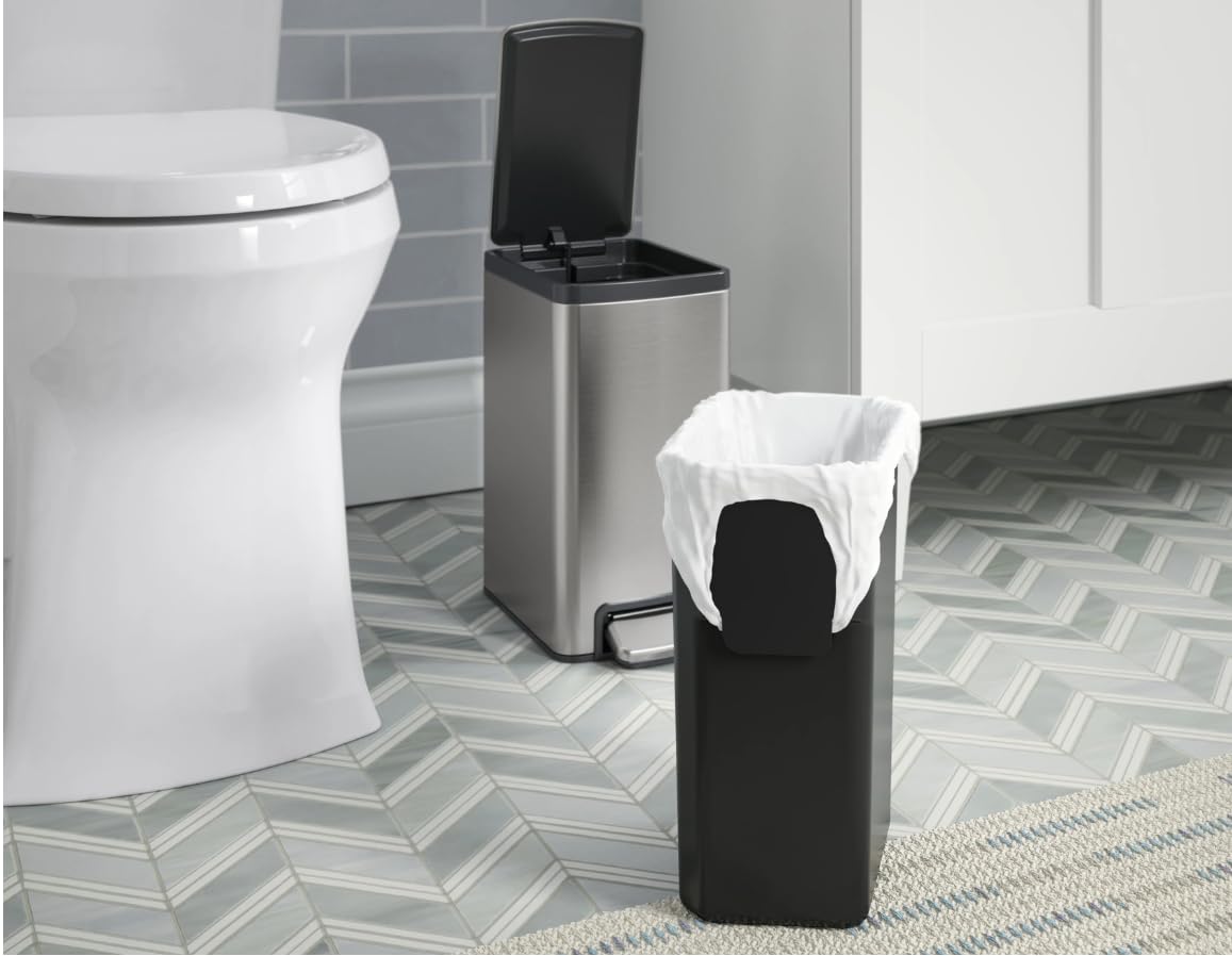 Kohler 2-Pack 6L Stainless Steel Step Trash Bin