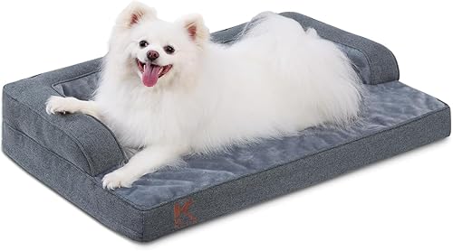 Miniatura 17 de KSIIA Cama lavable para perro XL para perros mayores, sofá ortopédico cálido y suave para mascotas, sofá impermeable para mascotas con lados,