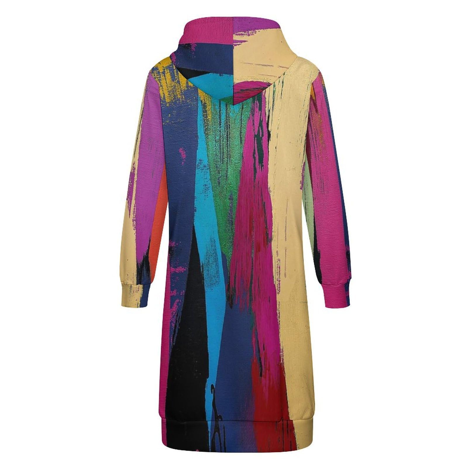 Felpa Donna con Zip Felpe Sportiva con Tasche E Cappuccio Texture Lineare Morbida Invernale Giacca Regolabile Confortevole per Uso Quotidiano Casual