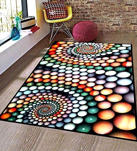 Buy BRING IT HOME Home Carpet 3D Digital Print Rug Jute & Velvet Anti ...
