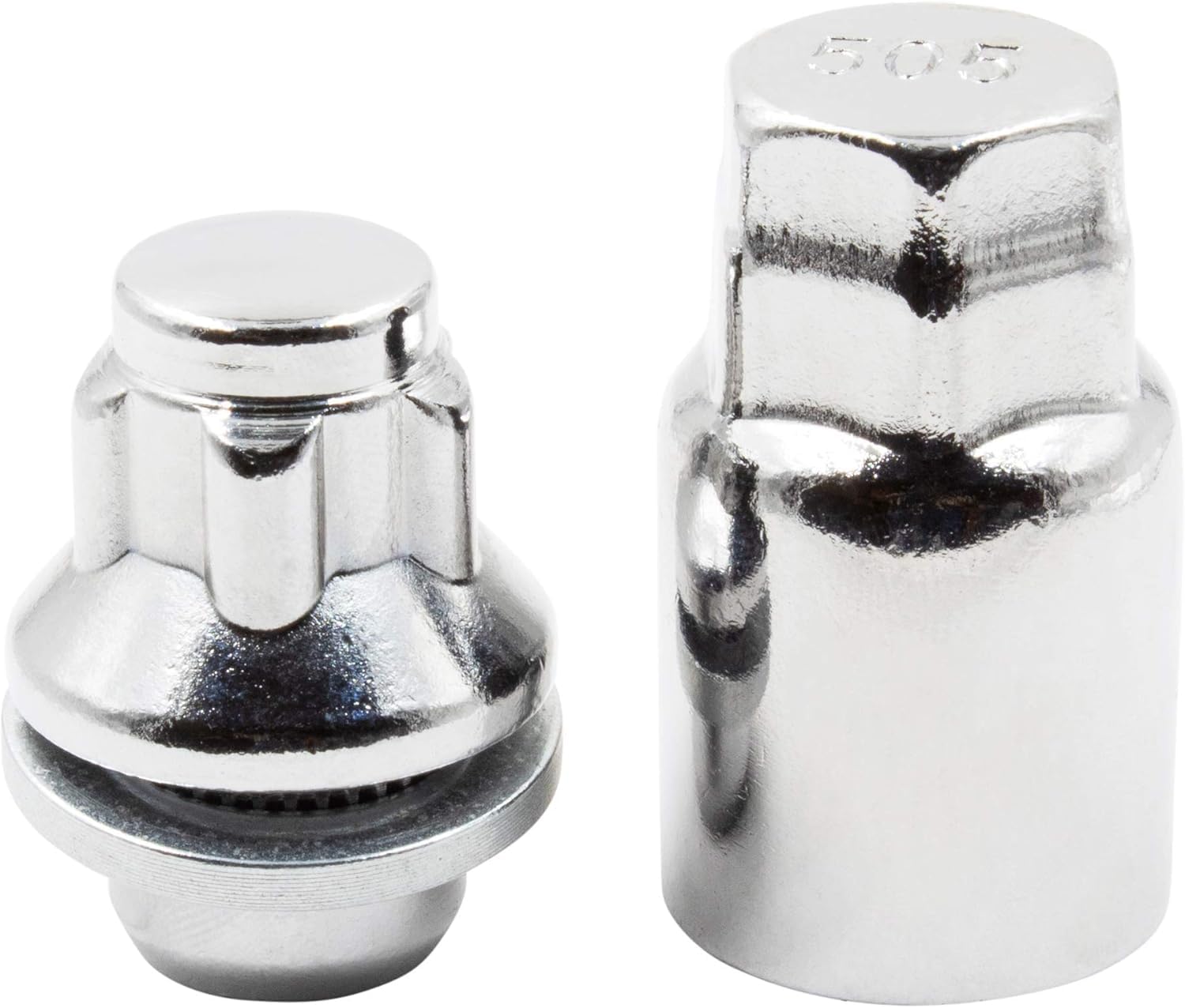 Écrous De Roue Chromés 90942-01033 - Lot De 2 Pour Toyota Et Lexus - Finition Argentée Premium