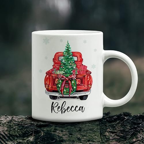 Miniatura 5 de wowcugi Personalized Christmas Mugs This Is My Christmas Movie Watching Mug Coffee Cup Custom Xmas 11oz 15oz Holiday Hot Cocoa Chocolate Cups Gifts
