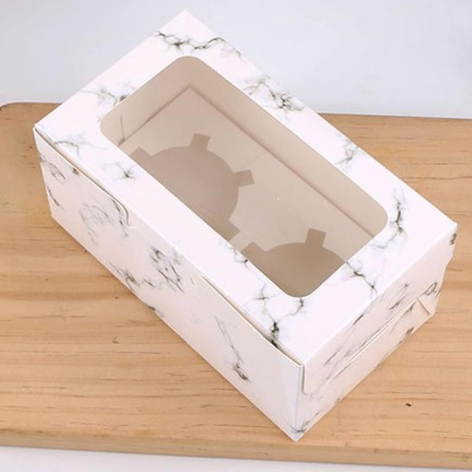 Cupcake Packaging Box 2 PCS Kraft Paper Muffin Cake Box