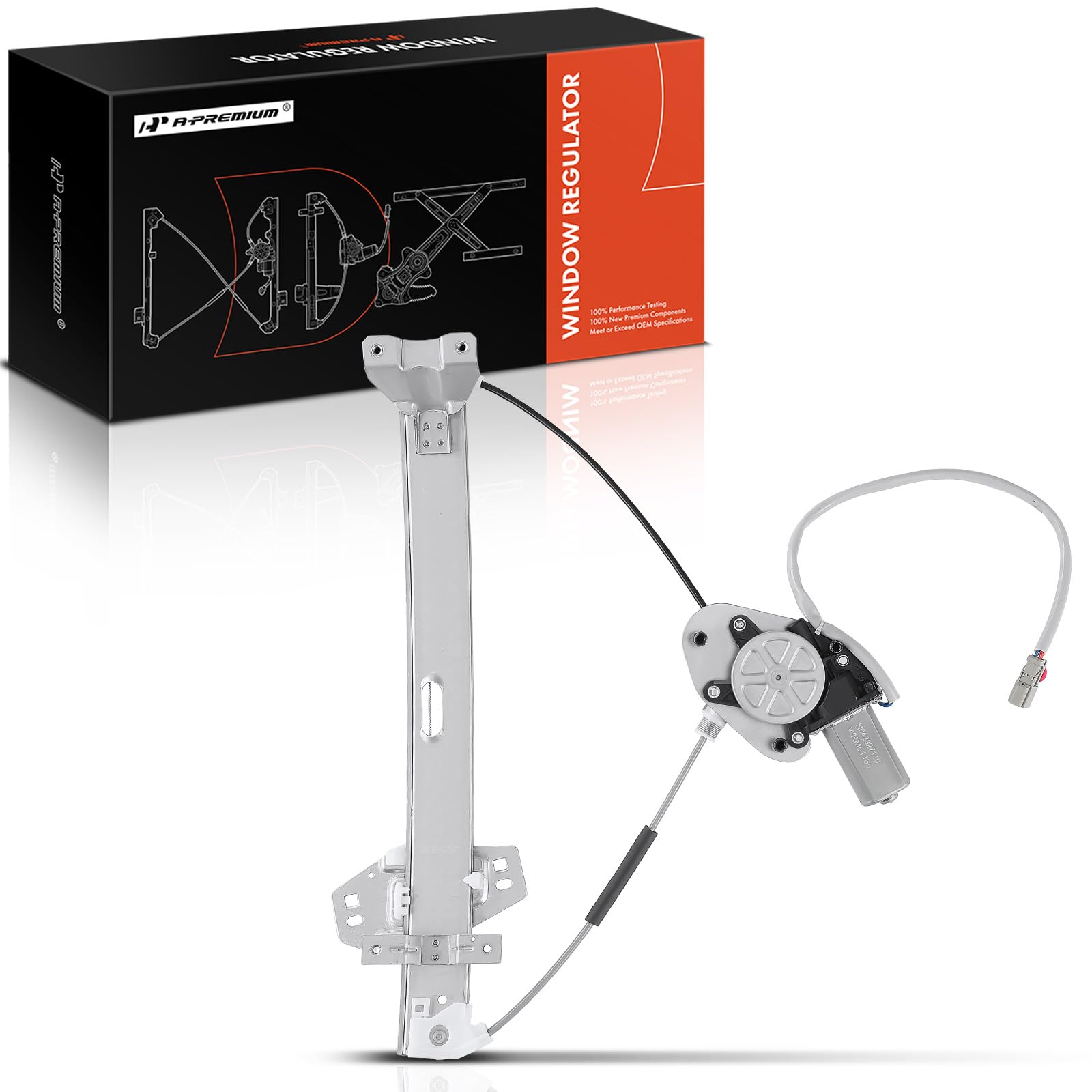 A-Premium Electric Power Window Regulator with Motor Compatible with Acura CL 2003-2003 Coupe, Front Right Passenger Side