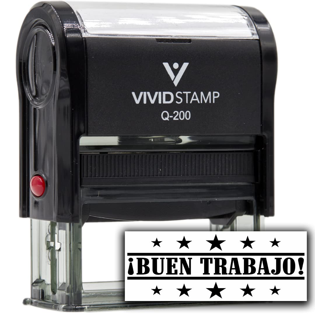 Buen Trabajo Spanish Teacher Self Inking Rubber Stamp (Black Ink) - Medium