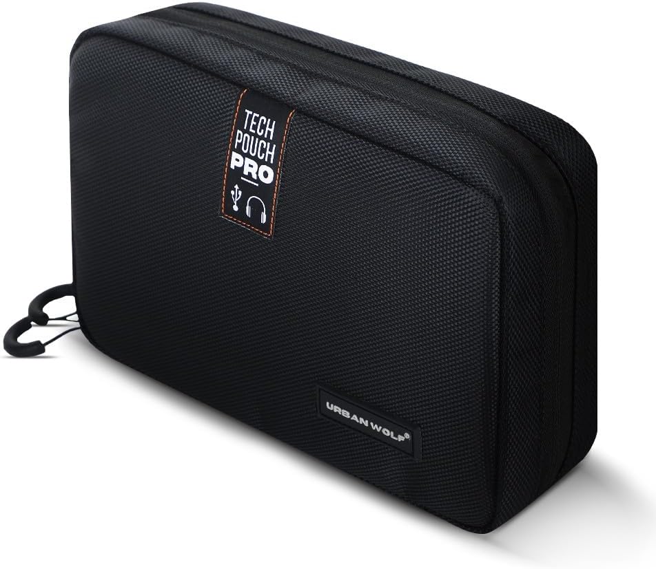 - URBAN WOLF Tech Pouch Pro: Waterproof Organizer for Electronics, Gadgets, Cables, Hard Disks and Accessories - Travel Kit