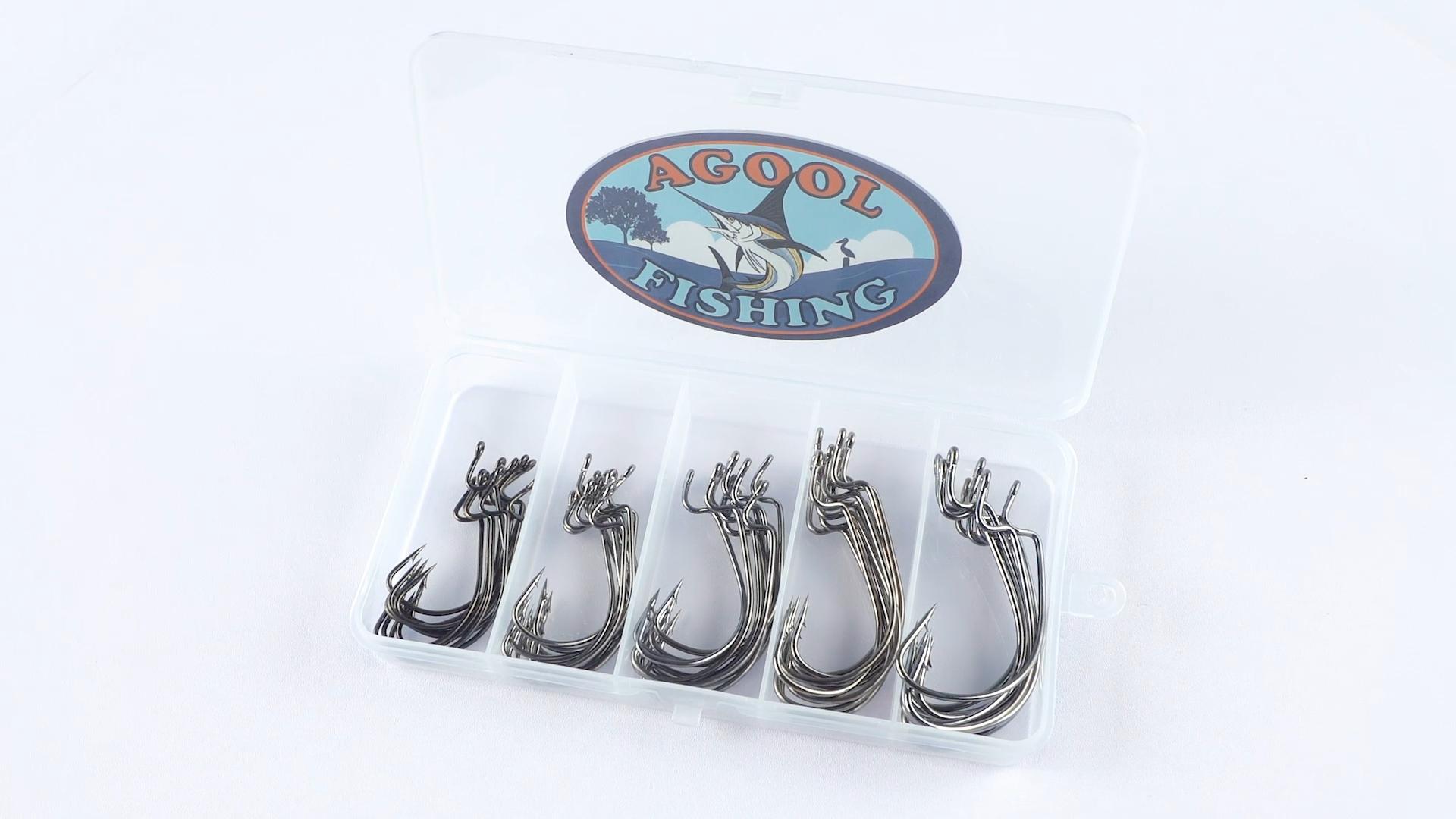 3X Strong Offset Worm Hooks - Wide Gap Barbed Hooks For Soft Plastic Baits, Bass & Trout Fishing - View #2
