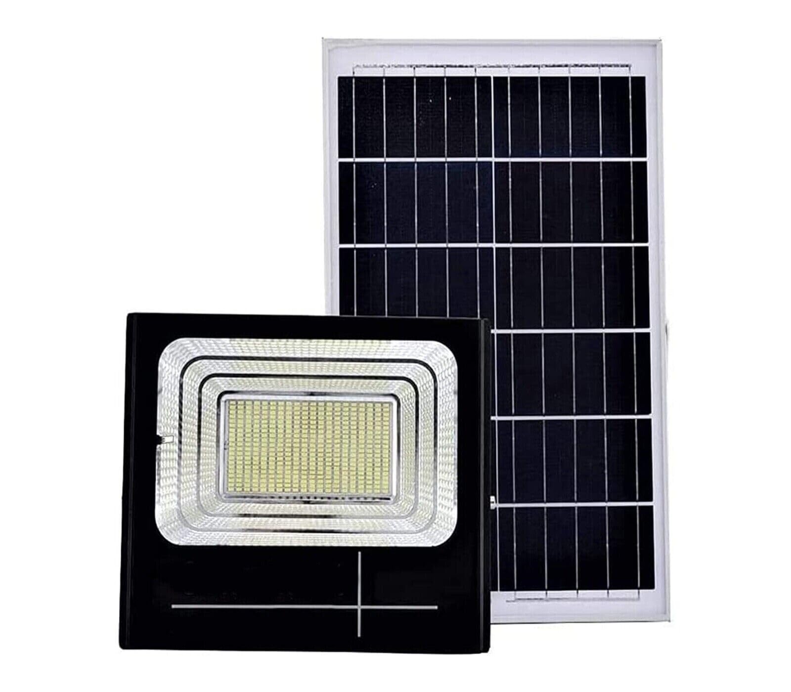 Faro 400W A Led Smd Con Pannello Solare E Sensore Crepuscolare Con Telecomando
