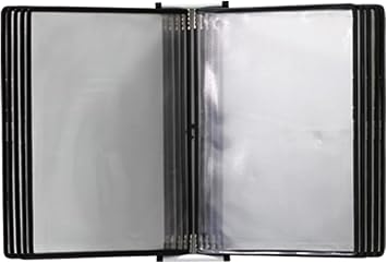 Desktop Flip Display Folder - Wall Mounted Reference System, 10 Display Pockets, for Display A4 Documents. B