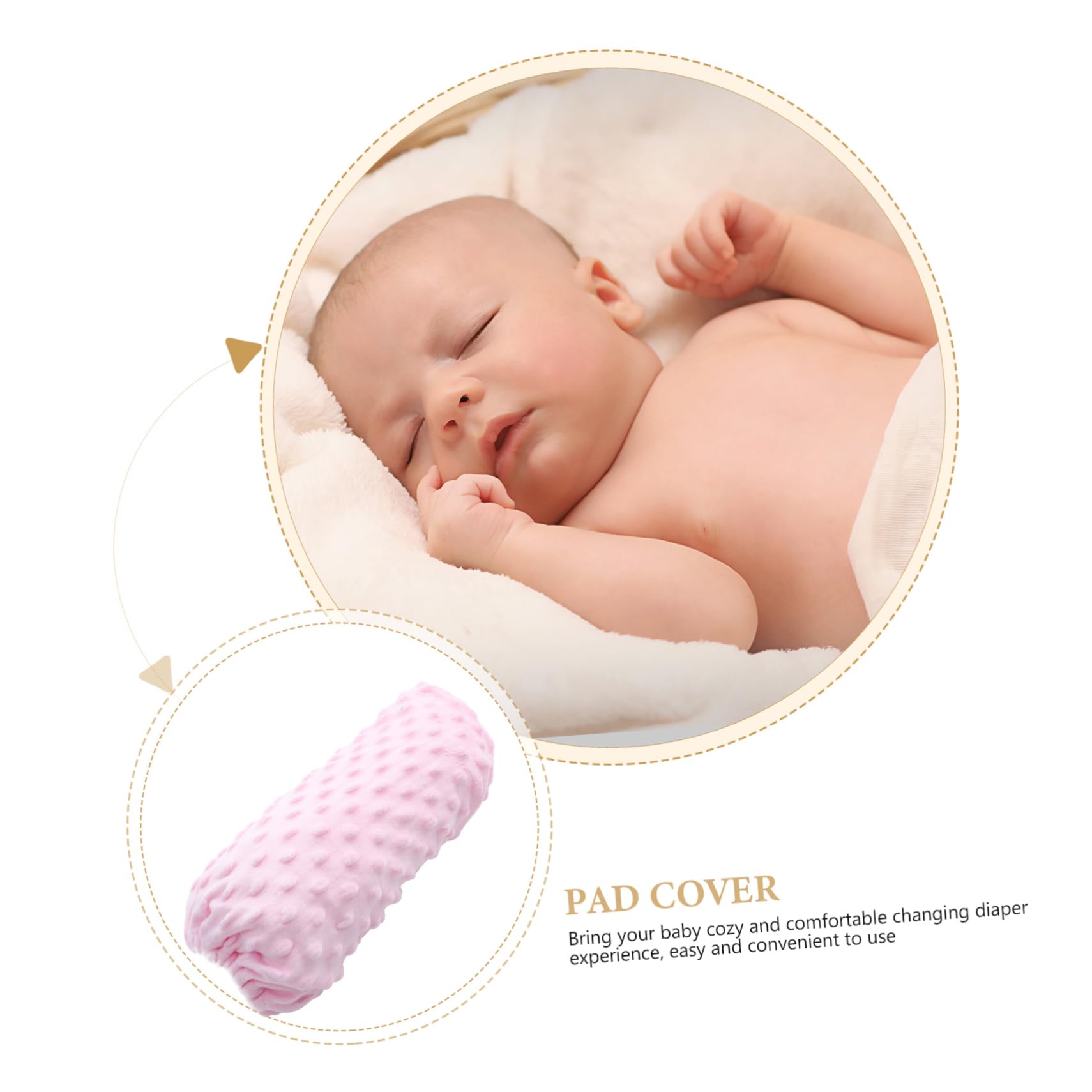 HANABASS Washable Changing Pad Cover for Reusable Soft Fleece Changing Table Pad Cover Easy to Clean Changing Pad for Boys