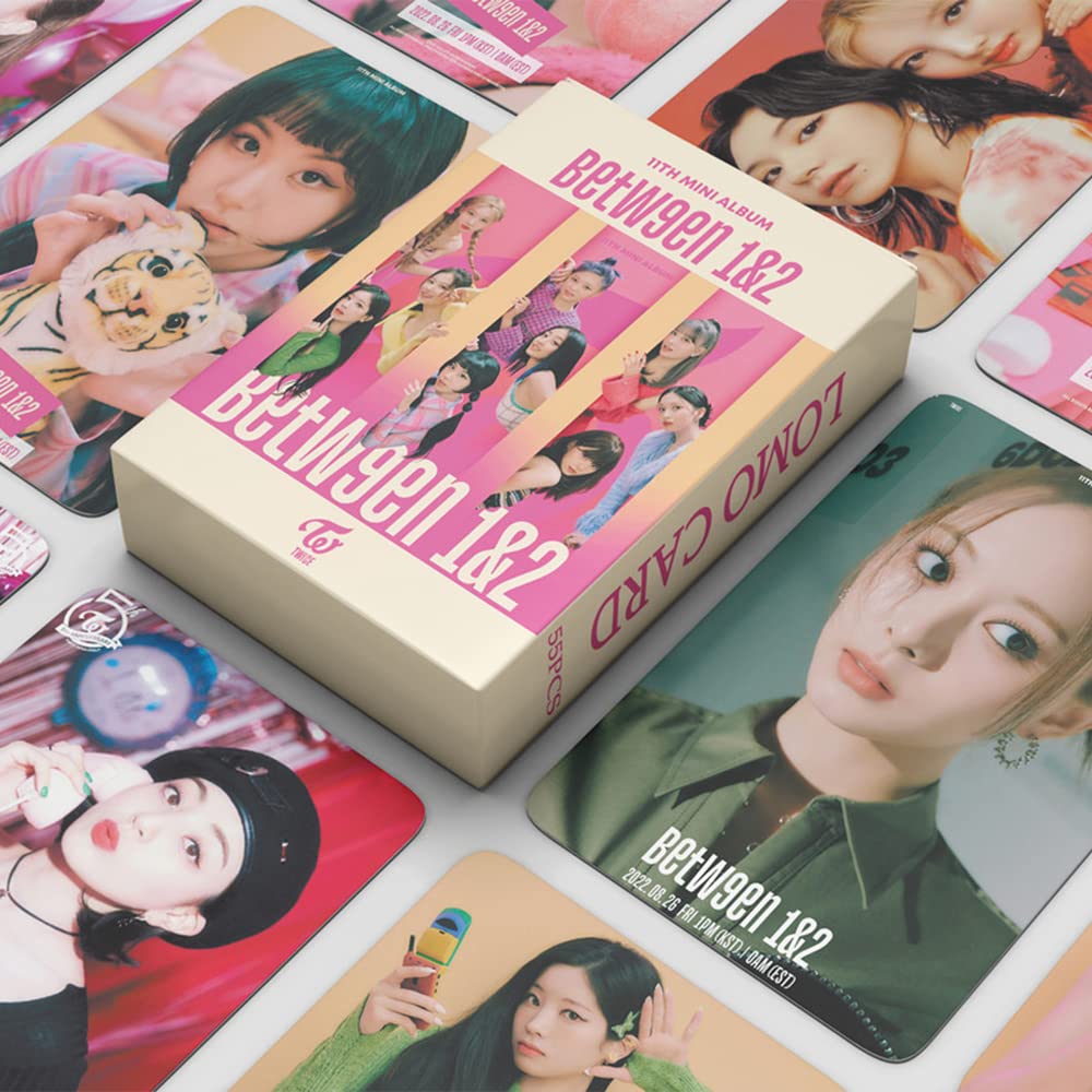 55pcs Twice Photocard TWICE BETWEEN 1&2 LOMO Cards KPOP Twice