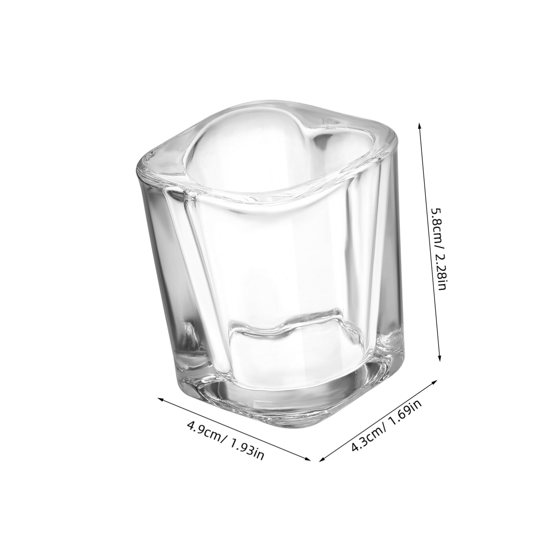 6pièces Lot de Verres à Shot Forme de Cœur Mignons et Originaux pour Cocktails et Boissons Festives