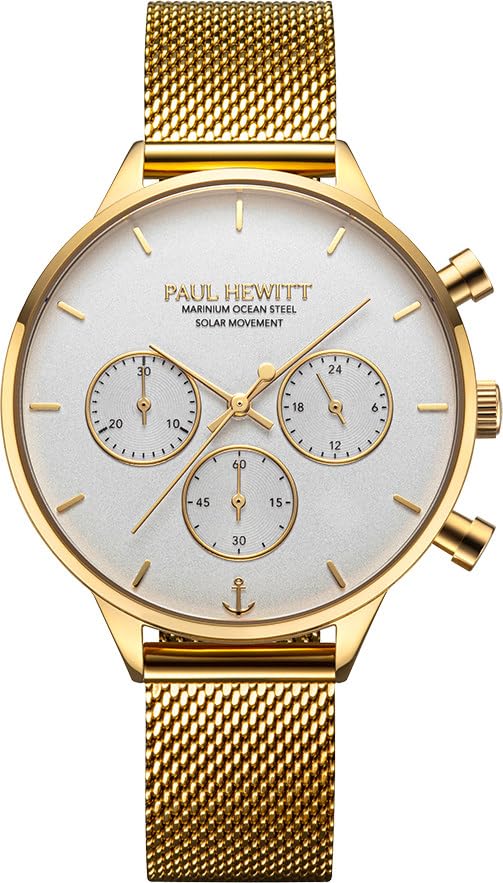 PAUL HEWITT Oceanpulse Chronograph|Small Seconds Analog Dial Color White Womens Watch - PH-W-0305 (B0C85SSKB2) Amazon Price History, Amazon Price Tracker