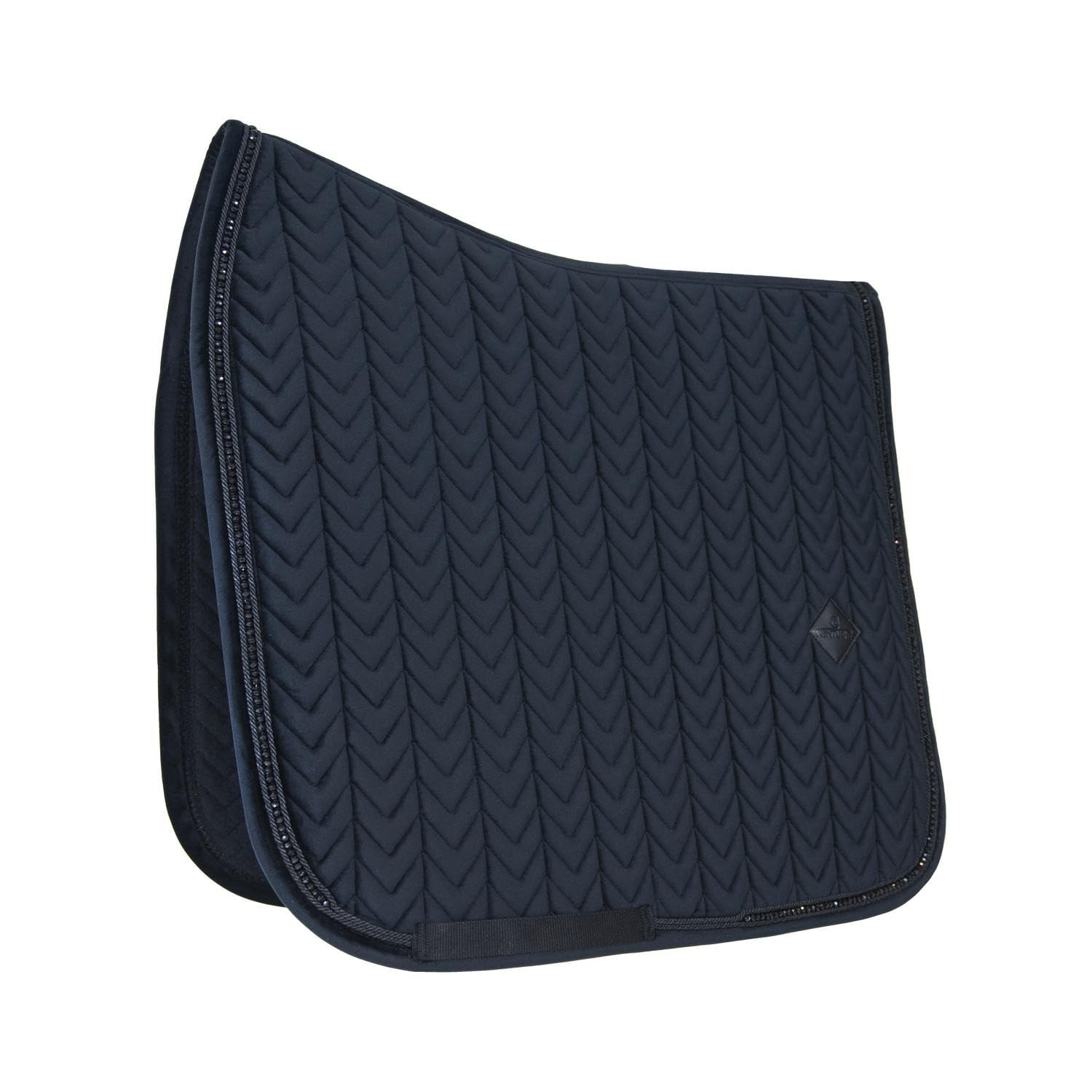 Kentucky Horsewear - Samt Schabracke - Satteldecke - Dressur - Perlen - Schwarz