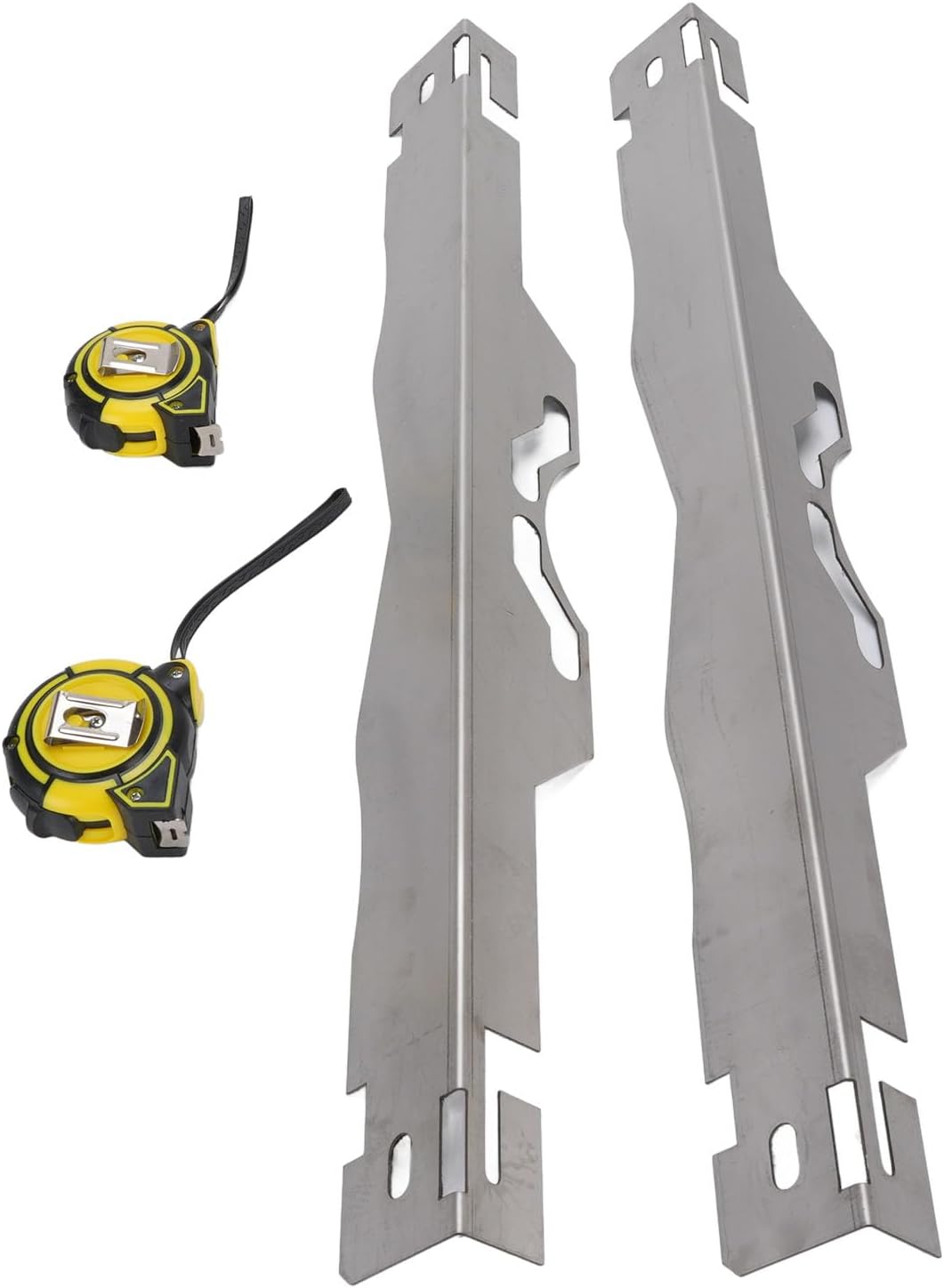 2 Pcs Wheel Alignment Tool, Heavy Duty Steel Toe Alignment Measurement Tool with 2 Tape Measures, for Car Off Road Motorcycle UTV ATV