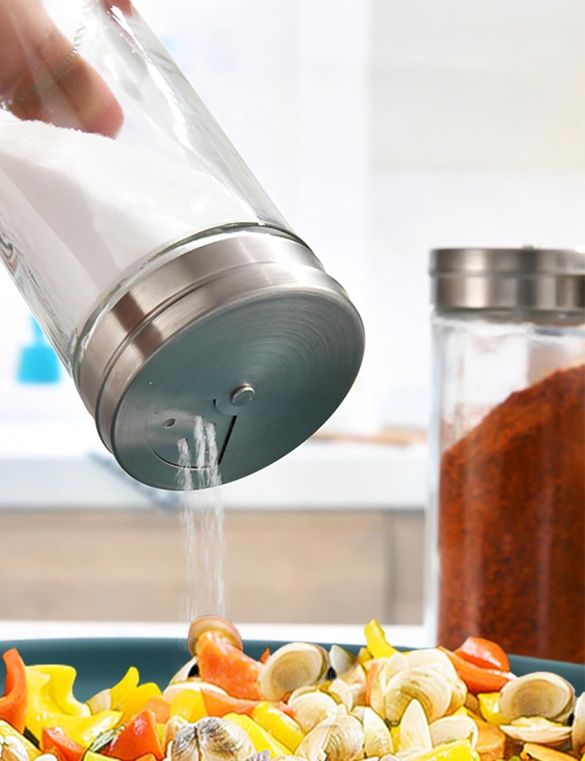 Amazon | happykau 塩コショウ入れ 2個入り 120ml 調味料入れ 耐熱