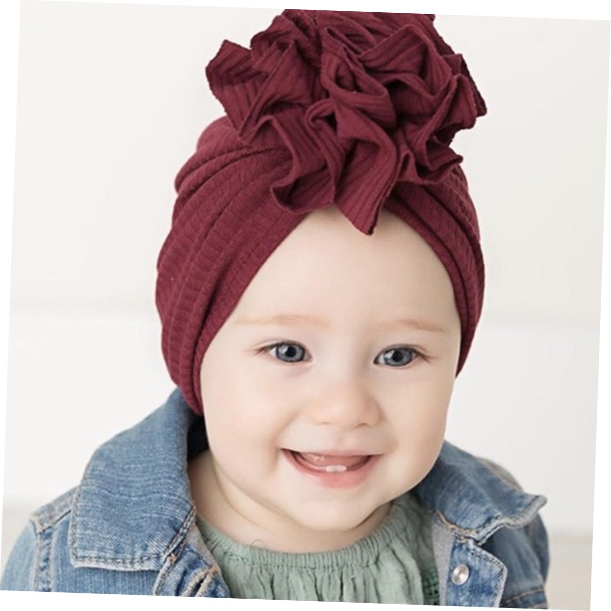 Gorra De Flor De Bebe Diadema para Niños Sombrero Anudado Recién Nacido Gorro Bebe Recien Nacido Gorritos Bebé Recién o Gorro De Bebé De Hilo De
