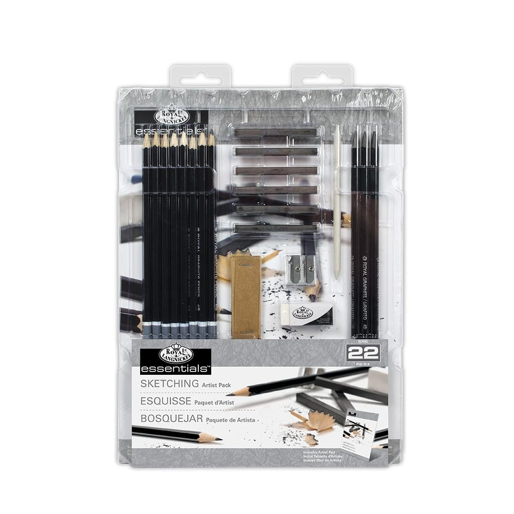 Royal and Langnickel Essentials Kit de croquis 22 pièces