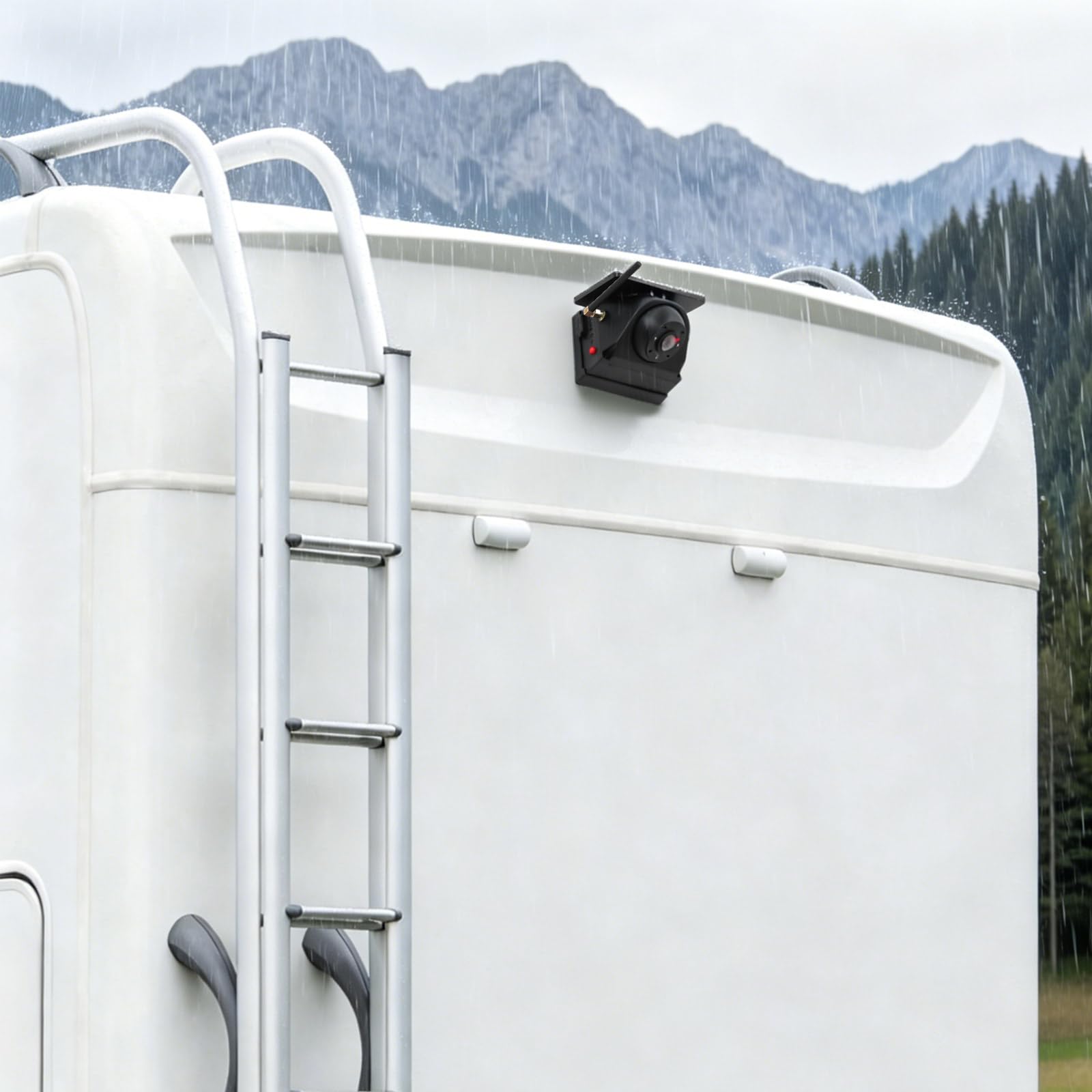 Telecamera posteriore a energia solare, wireless, magnetica, con display da 7" 720P, installazione in 1 minuto, IP67, regolabile a 360°, telecamera posteriore solare senza fili per auto, SUV, camion