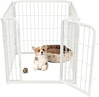 Vista 21 de FXW Homeplus Unleashed Corralito para Perros de Interior - Juego Sin Estrés y Seguro, Resistente de 40 Pulgadas 6 Paneles Corralito para Perros Negro