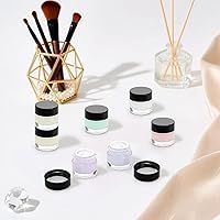 Vista 8 de Coloch Paquete de 70 mini tarros de muestra de vidrio de 0.39 fl oz con tapa hermética, tarro de vidrio de 0.35 oz para cosméticos redondo