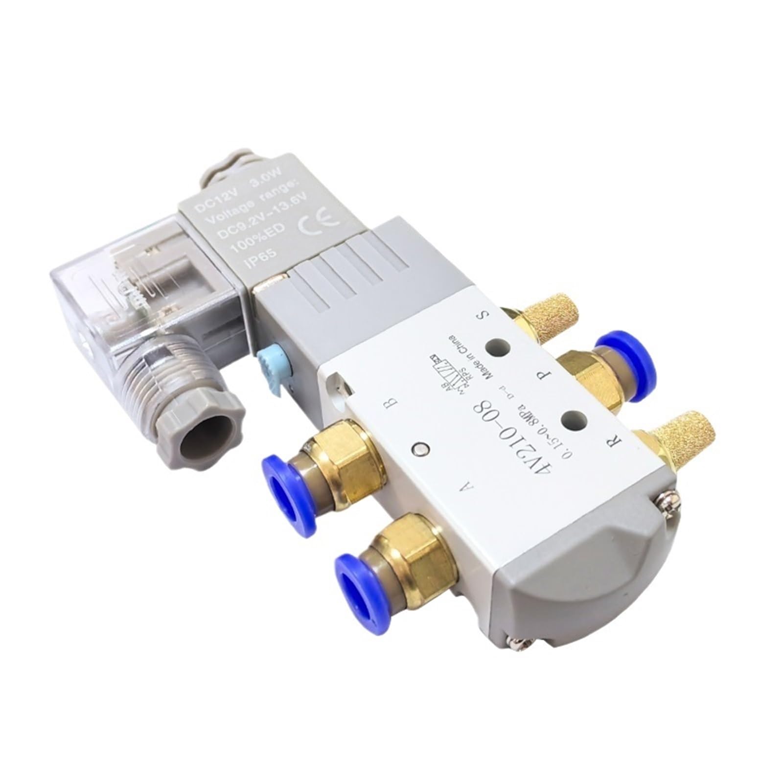 Électrovanne 4V210-08 anti-fuite 5 voies 2 positions pour circuits de gaz