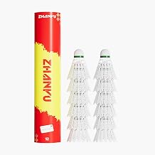Badminton Birdies,Shuttlecocks,Nylon Badminton Shuttlecocks - Wind-Resistant & Durable Premium Quality Professional Grade 12-Pack for Recreational Play,Training,Fitness,and Matches