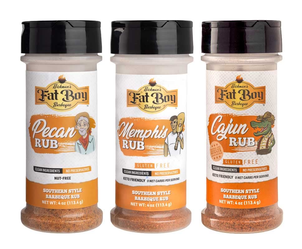 Fat Boy Natural BBQ Southern - Paquete de 4 onzas, perfecto para cerdo, pollo, carne de res y costillas, ingredientes limpios y sin MSG, 4 onzas