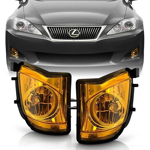ACANII - For 2006-2010 Lexus IS250 IS350 Bumper Fog Lights Driving Lamps Assembly Driver & Passenger Side