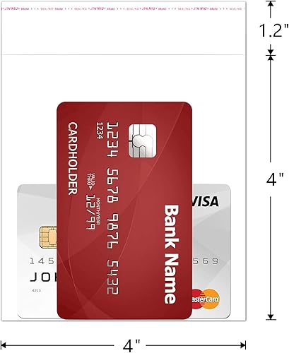 Miniatura 9 de Pequeñas bolsas de celofán autoadhesivas de 1.5 x 1.5 pulgadas, pequeñas bolsas adhesivas transparentes para violonchelo, 300 bolsas de polietileno