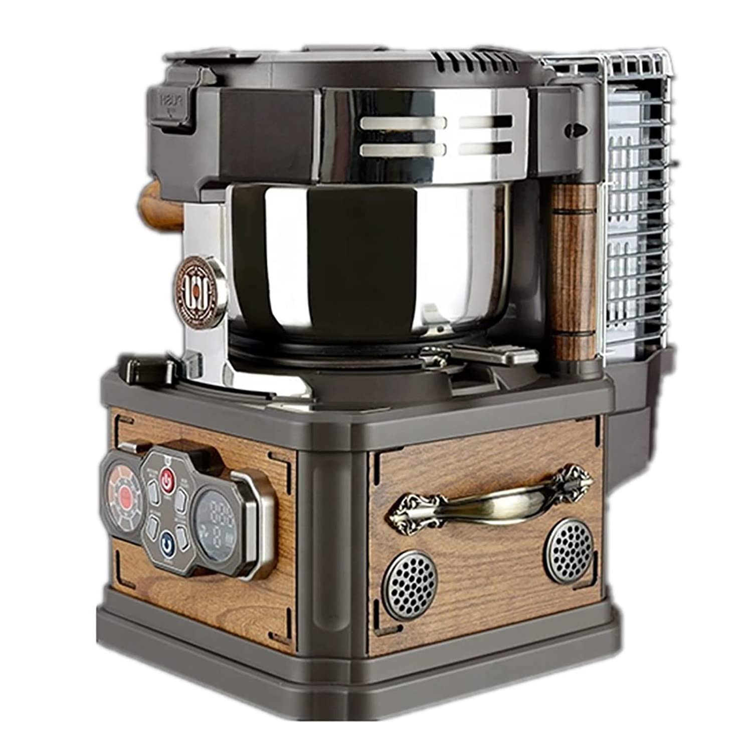 Coffee Roaster Machine Electric Coffee Beans Roaster Vintage Coffee Bean Dryer 3 Baking Modes 8 Baking Gears 24