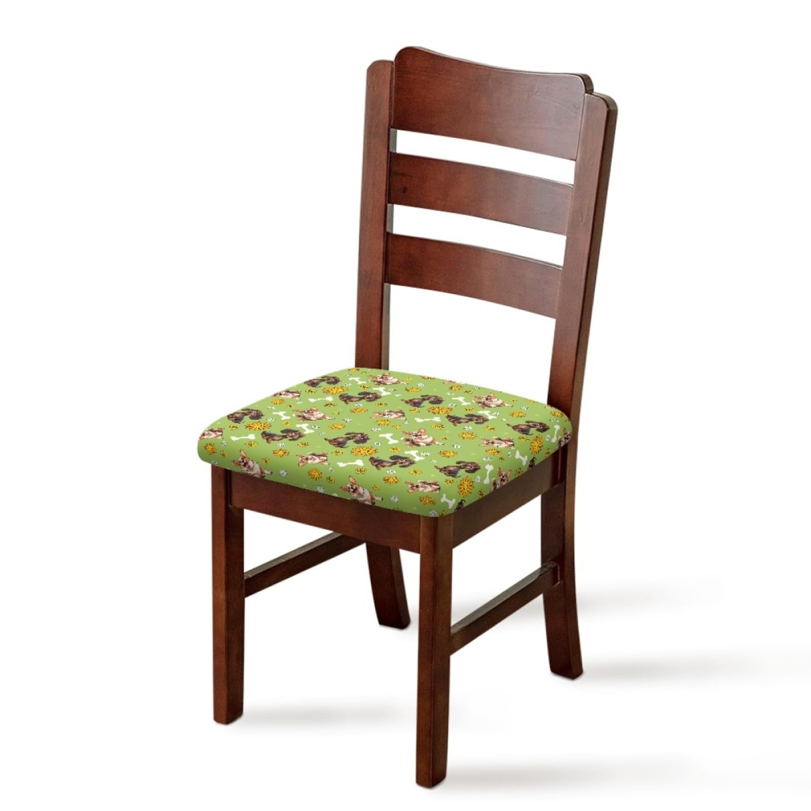 Fundas Sillas Pequeña Daisy Cojines para Sillas Comedor Elásticas, Funda De Silla Extraíbles Y Lavables, Protectores De Asiento para Banquetes, Cocinas, Fiestas.