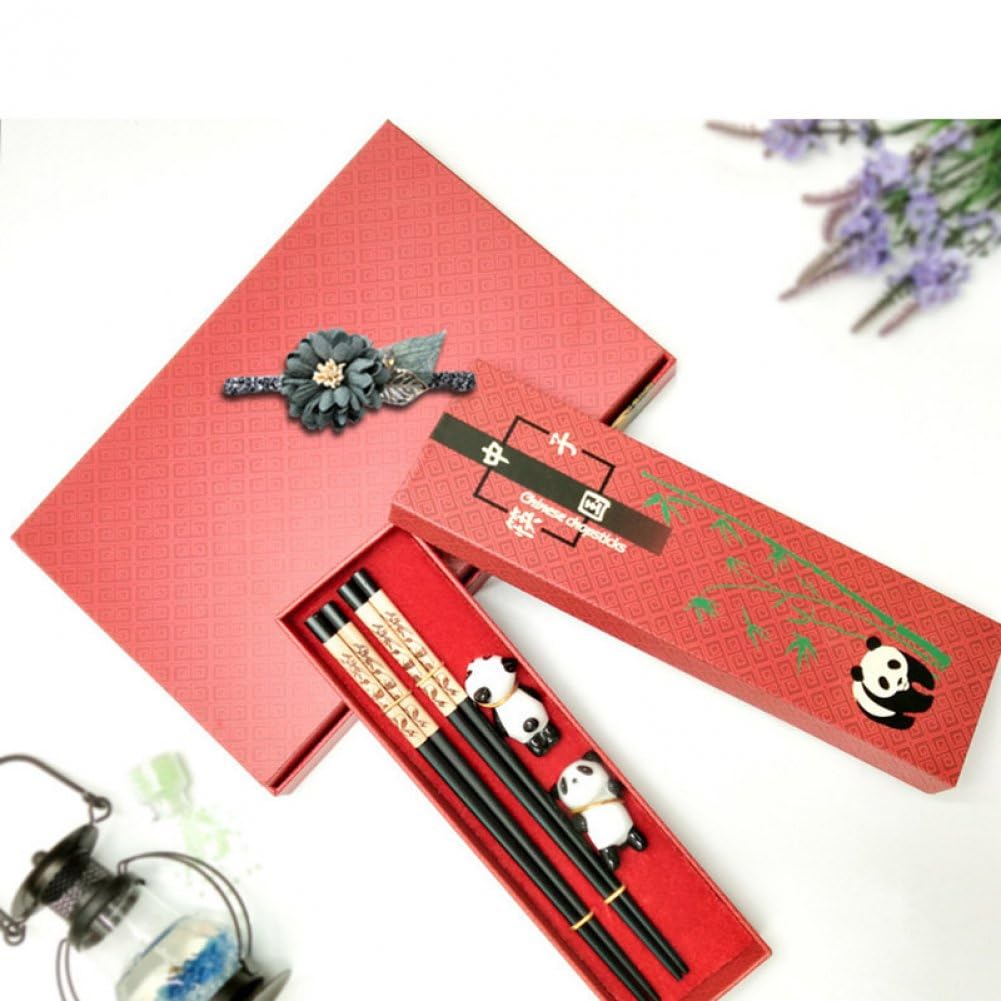 Amazon|中国箸セット 箸置き付き パンダ 可愛い 滑り止め 箸ホルダー Amazon|中国箸セット 箸置き付き パンダ 可愛い 滑り止め 箸ホルダー