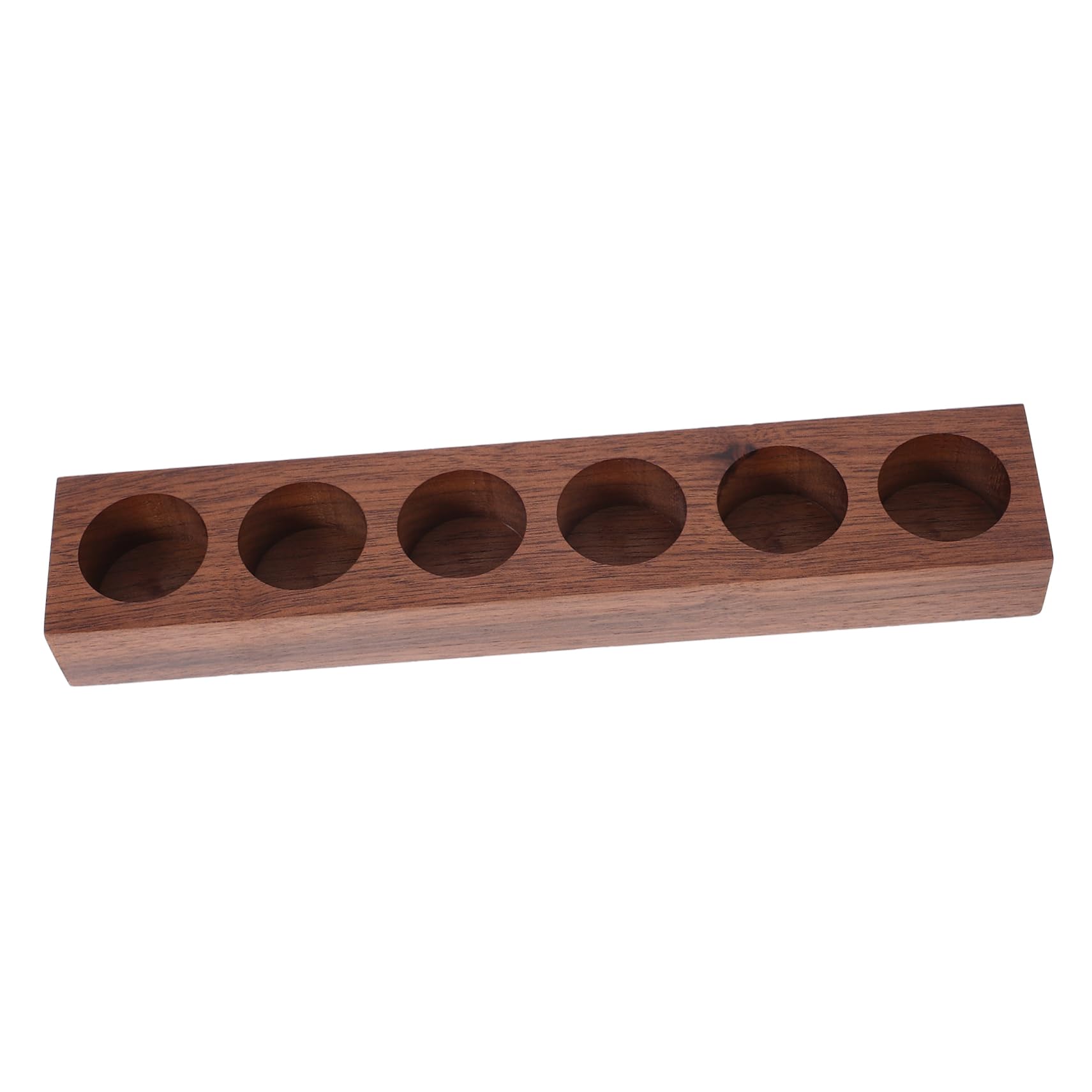 Cabilock Supporto Per Provette in Legno Per Chicchi Di Caffè 5 Pezzi Robusto E Versatile Espositore Per Provette