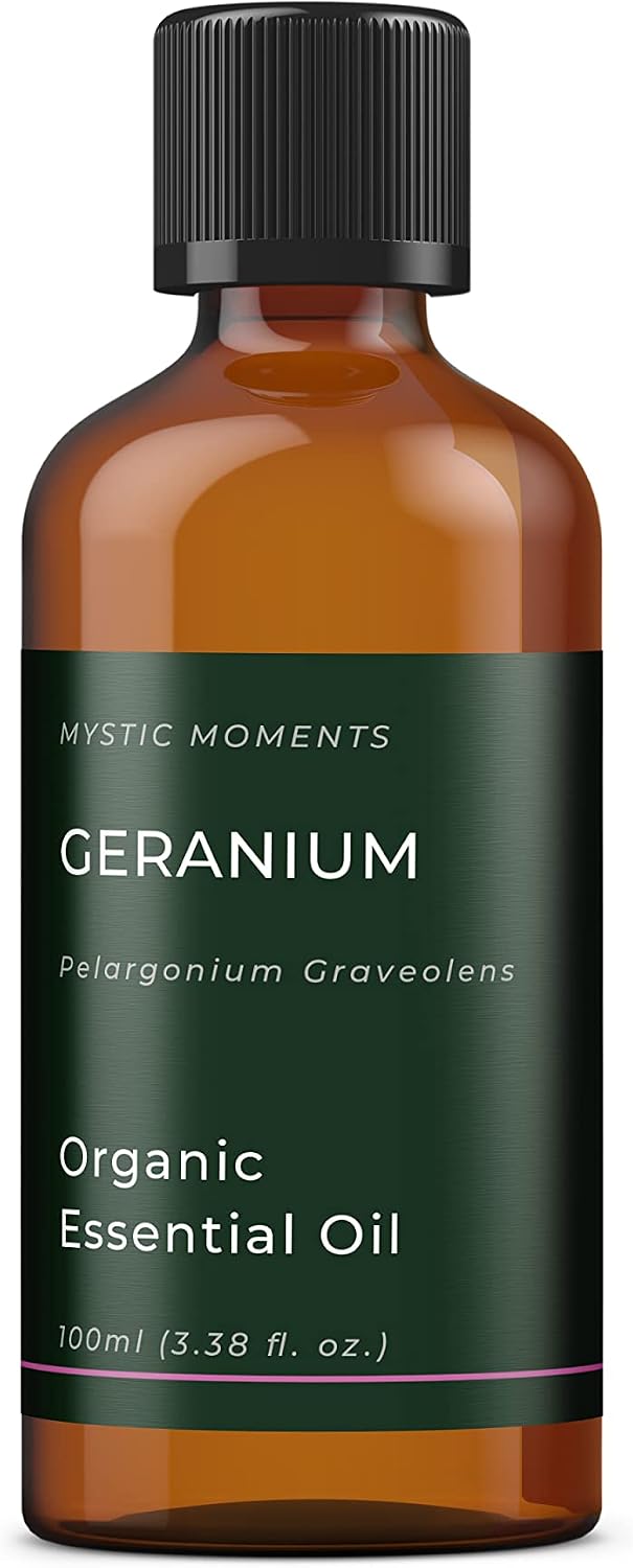 Mystic Moments | Geranium Organic Essential Oil - 100ml - 100% Pure