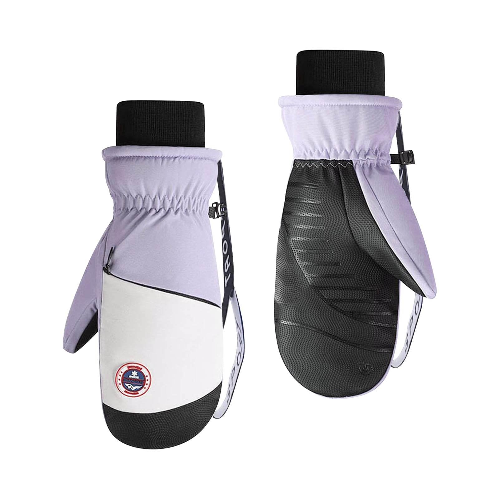 Guantes de esquí para mujer impermeables y resistentes al viento 8