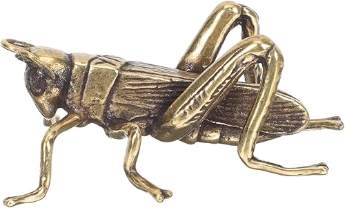 Grillo de latón Saltamontes de latón decoración de grillo de metal, esculturas artísticas coleccionables, decoración del hogar, decoración de