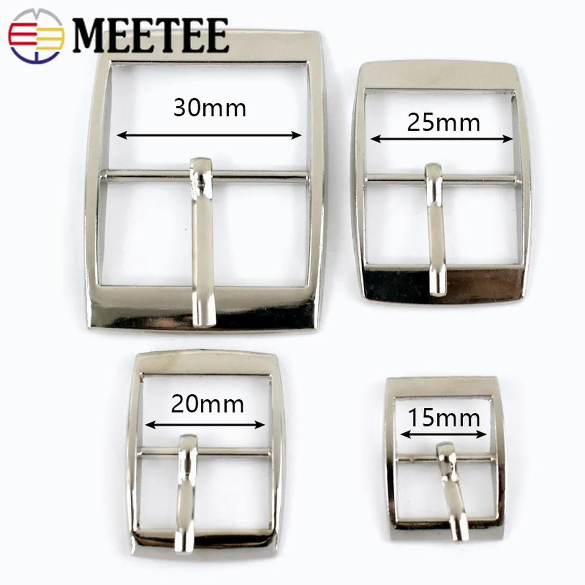 10/20/30 pezzi 15-30 mm fibbie per perni in metallo cintura fibbia regolabile fibbia borsa cinghia fettuccia collare cane gancio fai da te accessori hardware-30 mm-20 pezzi-GunBlack