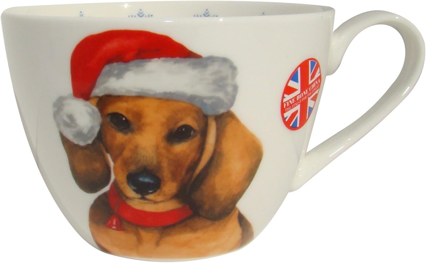 Portobello by Inspire Happy Holidays Dachshund Mug