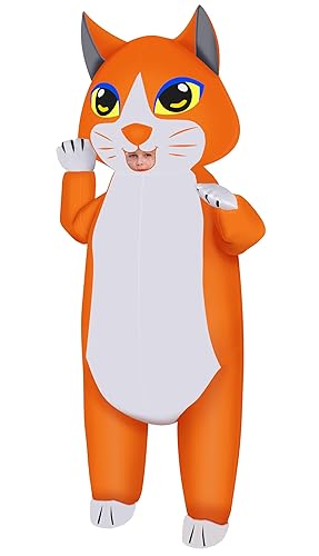 M MH ZONE Inflatable Cat Costume for Adults & Kids