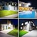 Onforu 2 Pack 60W Flood Lights Outdoor, 6000LM LED Flood Lighting Outdoor Switch Controlled, IP65 Waterproof Exterior Floodlight Fixture with 3 Adjustable Heads, 6500K Security Light for Garage Yard