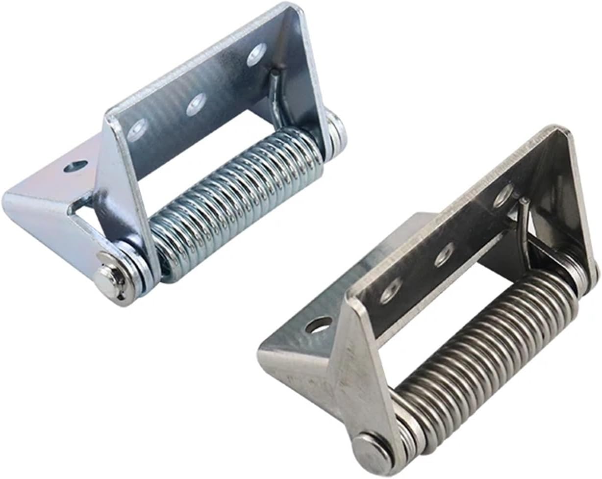 Stainless Steel Or Iron Galvanizing Self Closing Return Spring Large Load Bearing Hinge 1Pcs(83mm IronGalvanizing)