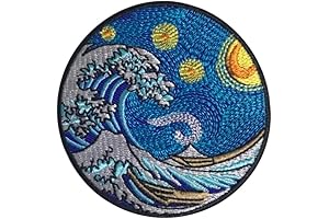 Great and Wave Crown Patch for Clothing Decor