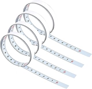 4 Rolls Carbon Steel Self Adhesive Measuring Tape Metric 1m / 39inch Self Adhesive Measuring Tape Metric, Adhesive Ruler Tape Self Adhesive Tape Measure Self-Adhesive Measuring Tape