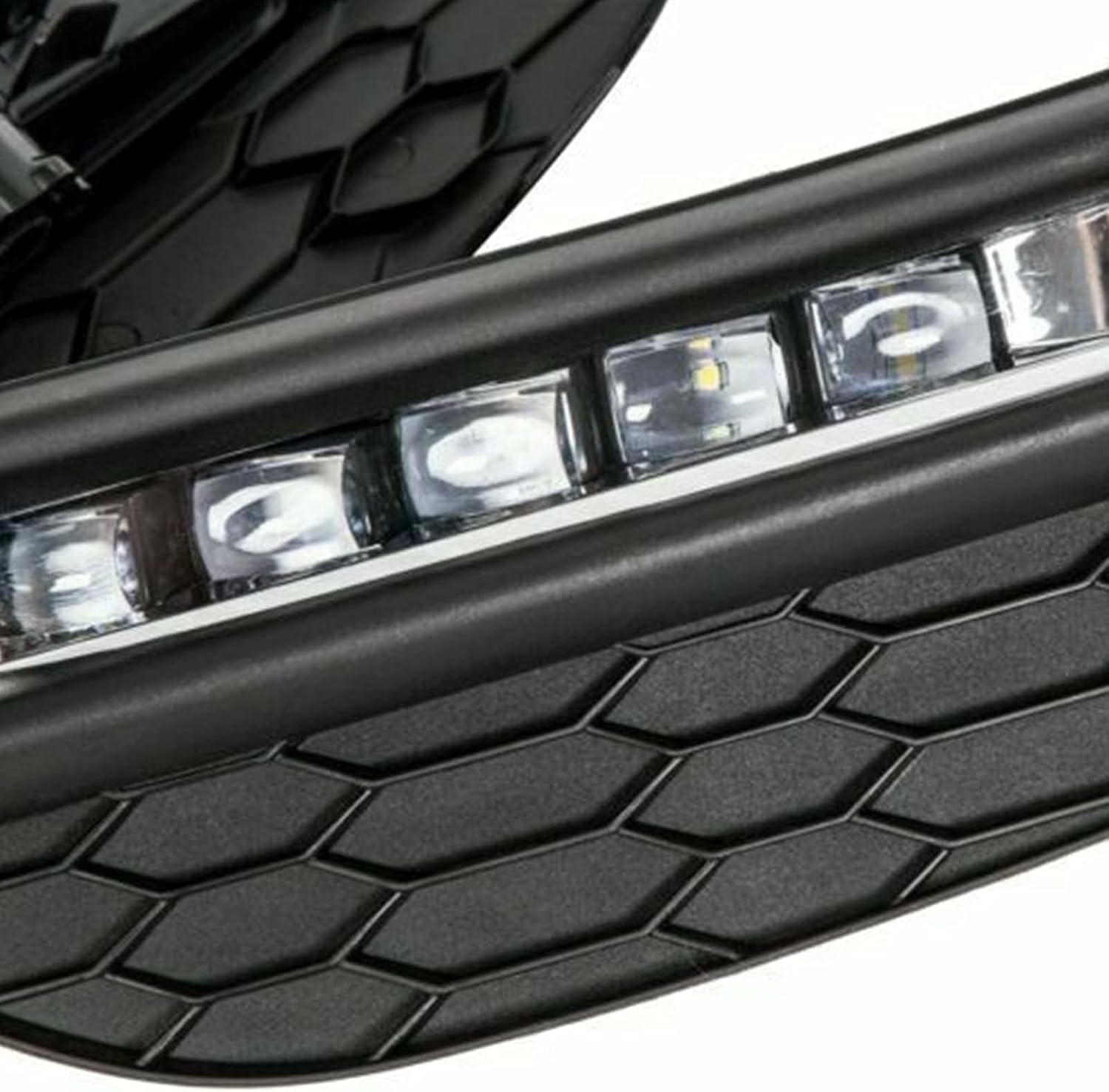YLT AUTO LED Fog Lights Front Bumper Lamp pair LH+RH Assembly for 2016 2017 Honda Accord Sedan 4-Door Replacement Kit Clear Lens with cover and Wiring Switch