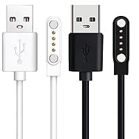 Vista 5 de Compatible con el cargador de reloj inteligente K52, Lamshaw 39.4 in, cable de carga USB magnético de repuesto, cable de carga compatible con LIGE